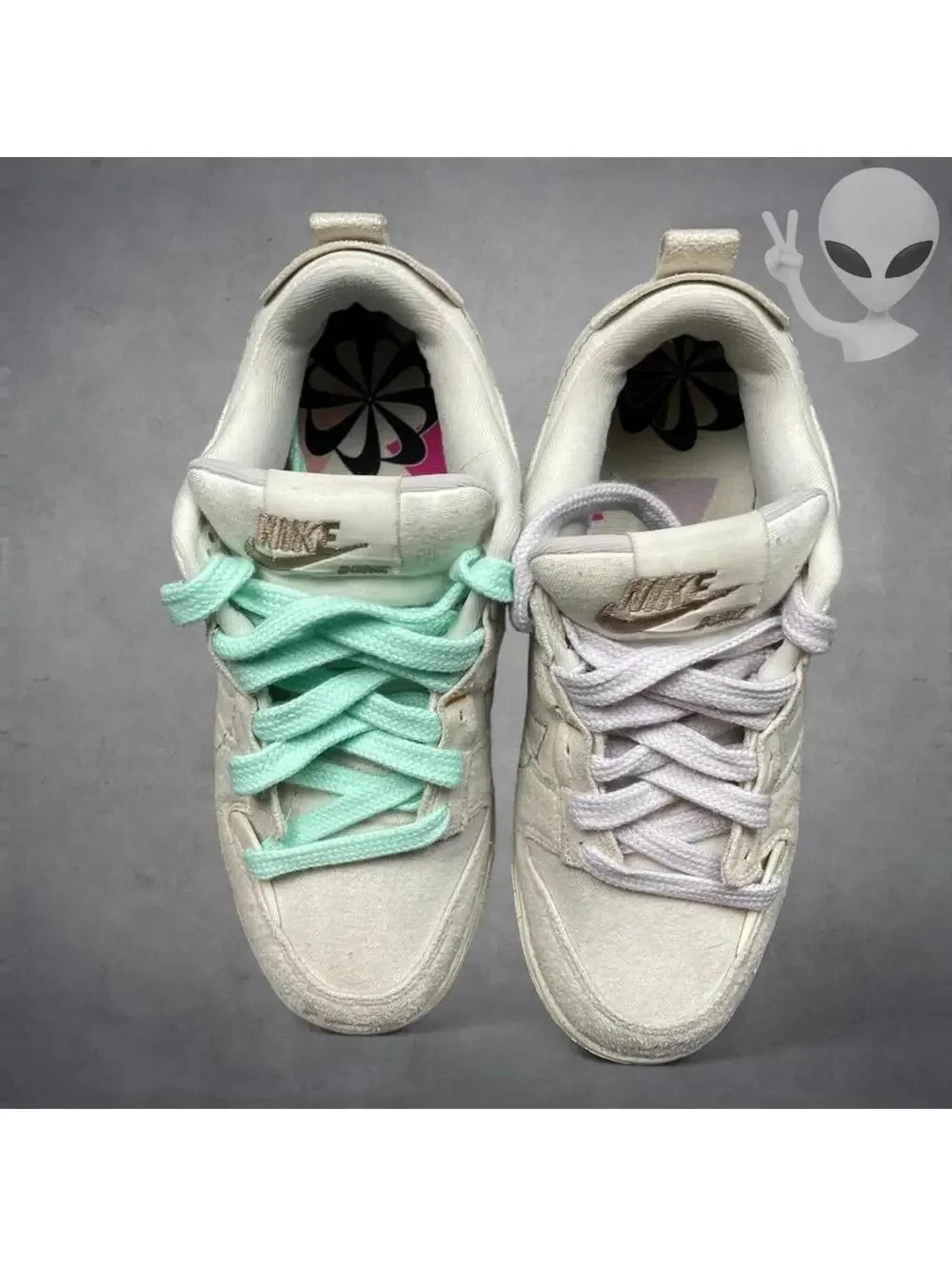 Nike Dunk Low Disrupt 2 Pale Ivory Womens Size 7.5 Pink Sail DH4402-100 Suede